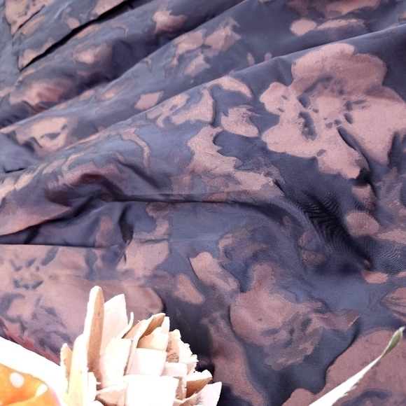 New Talbots Black Brown Floral Skirt Sz 4P - Picture 13 of 13